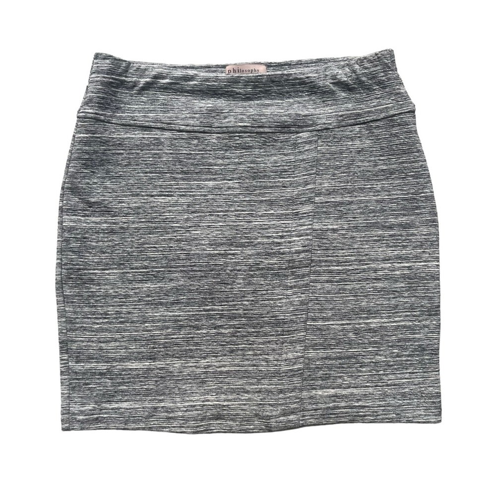 Philosophy Republic Clothing Women’s Med. Heather Gray Stretch Knit Pencil Skirt